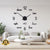 Laser-Cut Wall Clock - Modern Chipboard Design