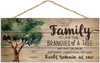 16x7" Family Welcome Plaque: Wall Hanging Home Decor