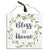 Welcome Home Sign: Hanging Wall Decor Sized 6 x 6 Inches