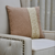 Beige Blossom Jute Weave Cushions & Cushion Covers