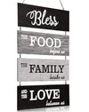 Wall hanging depicting family panels, measuring 12 x 20 inches and weighing 1.5 kg, with dimensions of 20/10/20